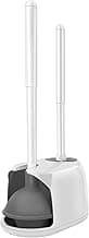 SetSail Toilet Brush and Plunger Set, Toilet Plungers for Bathroom Heavy Duty Toilet Bowl Brush and Holder Hidden Toilet Plunger and Brush Set for Deeply Cleaning